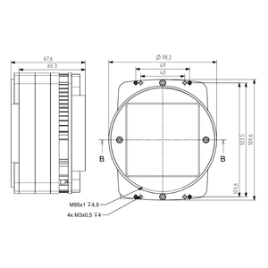 Cooled large 62 x 61 mm sensor camera with 38 Mpix based on Gpixel GSENSE6060 BSI sCMOS - 2