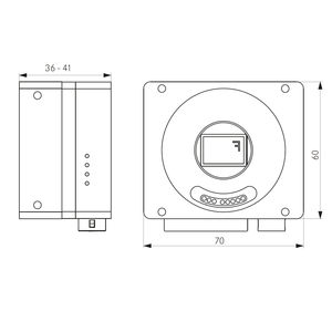 High speed camera with 2 Mpix Color Luxima LUX19HS sensor and PCIe Gen 3 interface - 2