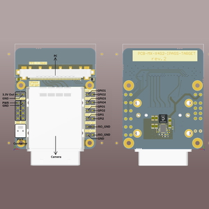 Adapter board for xiX X4 cameras - FL to iPass Target - 2