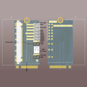 Adapter board for xiX X4 cameras - FL to PCIe M.2 - 2