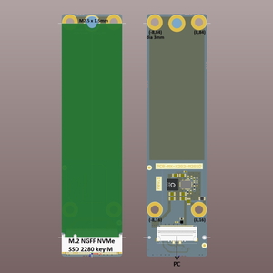 Adapter board for xiX X2 cameras - flex to M.2-SSD - 2