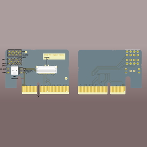 Adapter board for xiX X2 cameras - flex to PCIe X4 - 3