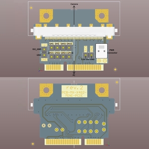 Adapter board for xiX X4 cameras - FL to Mini PCIe - 2