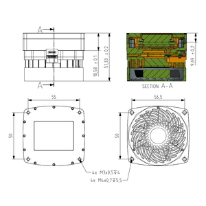 X-ray camera with 51.2 Mpix Gpixel GMAX4651 sCMOS 38 x 27 mm sensor and PCIe Gen 2 interface - 3