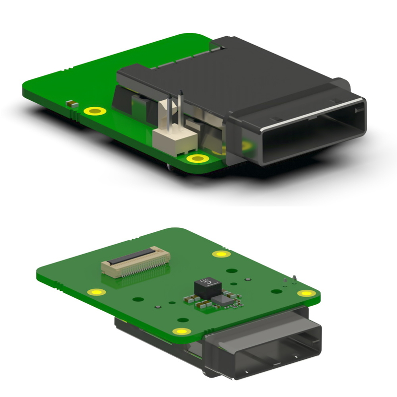 Adapter board for xiX X2 cameras - flex to iPass Target - 1